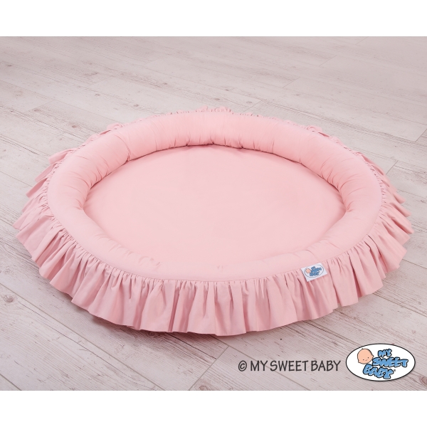 Ciel de Lit pour Enfants Baldaquin avec Nid Rose Poussiéreux