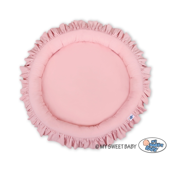Ciel de Lit pour Enfants Baldaquin avec Nid Rose Poussiéreux