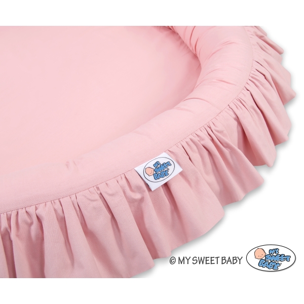 Ciel de Lit pour Enfants Baldaquin avec Nid Rose Poussiéreux