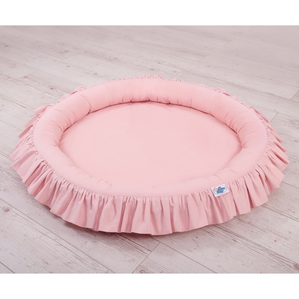Ciel de Lit pour Enfants Baldaquin avec Nid Rose Poussiéreux