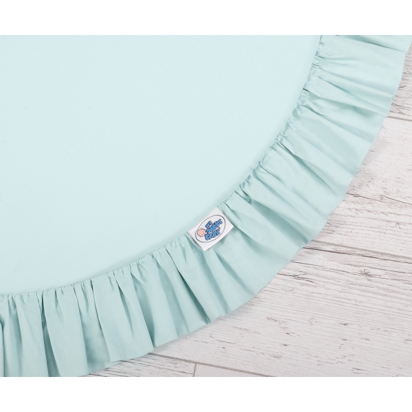 Ciel de Lit pour Enfants Baldaquin avec Tapis Menthe
