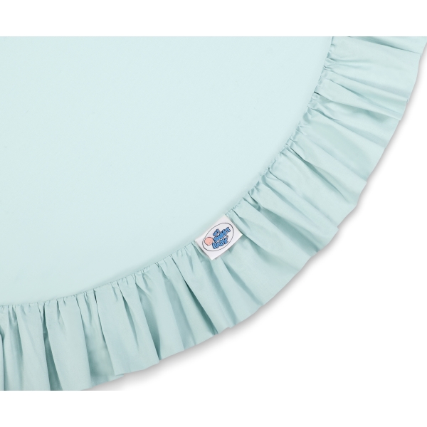 Ciel de Lit pour Enfants Baldaquin avec Tapis Menthe