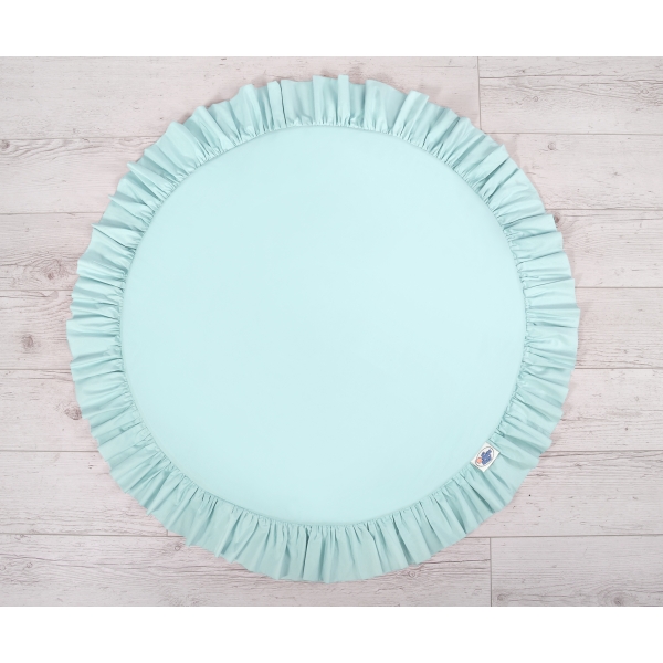 Ciel de Lit pour Enfants Baldaquin avec Tapis Menthe