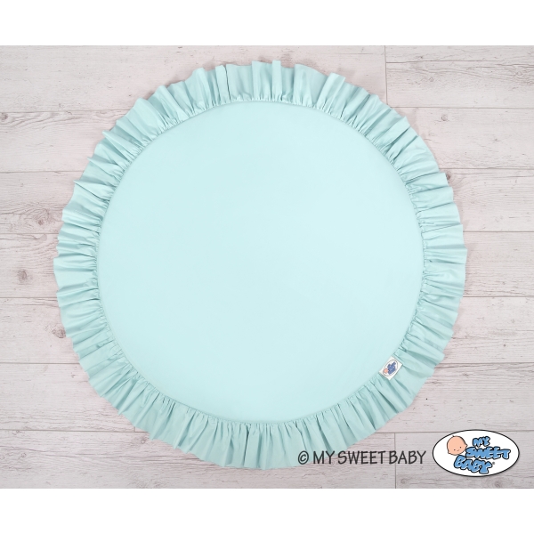 Ciel de Lit pour Enfants Baldaquin avec Tapis Menthe