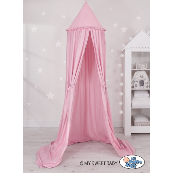 Ciel de Lit pour Enfants Baldaquin  Rose pour Fille