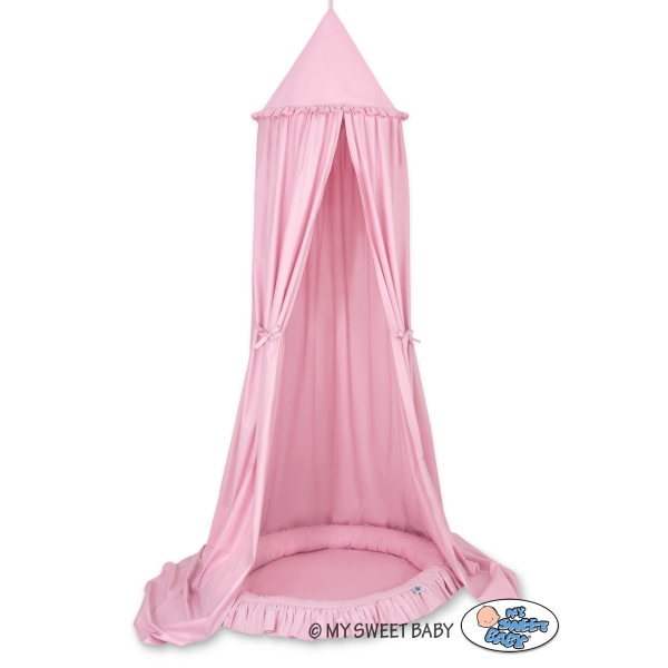 Ciel de Lit Tente à Suspendre Au Plafond avec Nid Rose pour Fille