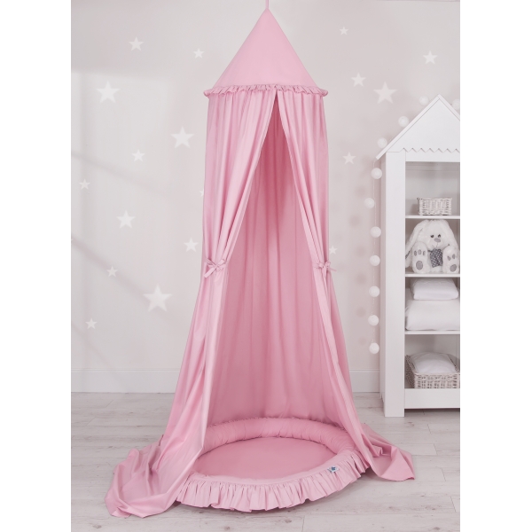 Ciel de Lit Tente à Suspendre Au Plafond avec Nid Rose pour Fille