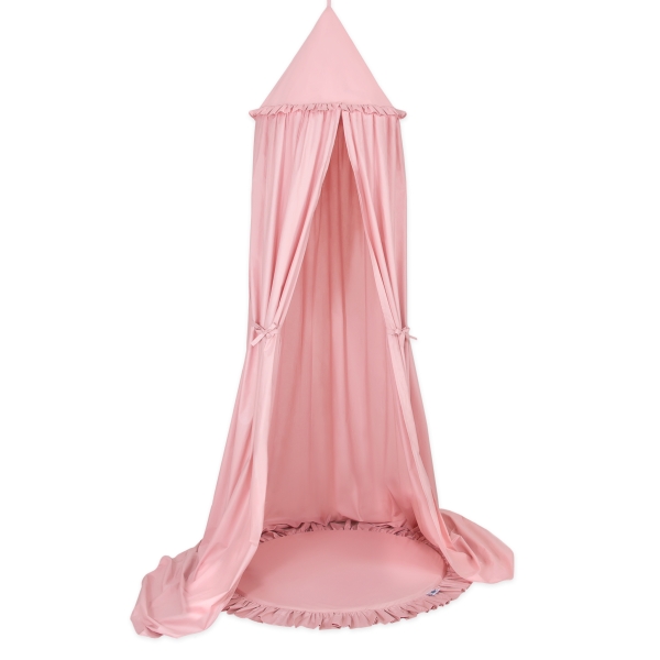 Ciel de Lit Tente à Suspendre Au Plafond avec Tapis Rose