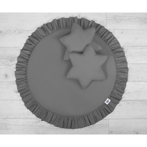 Ciel de Lit Tente avec Tapis et Coussins Anthracite