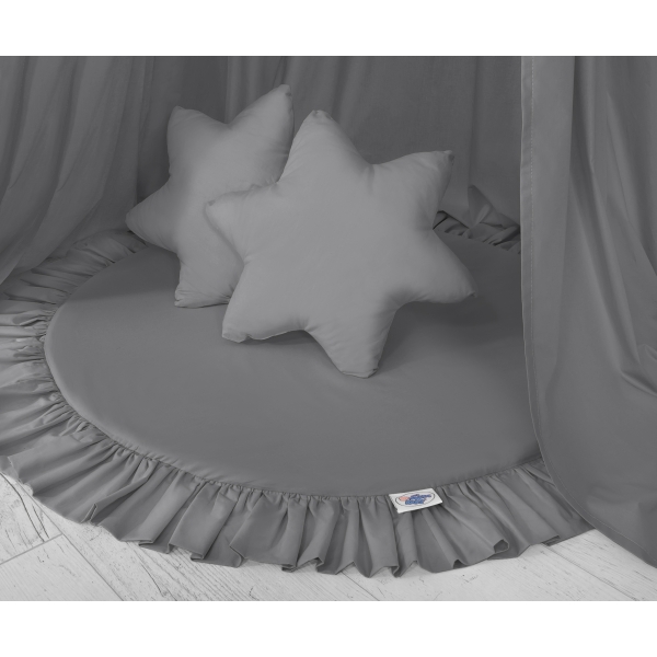 Ciel de Lit Tente avec Tapis et Coussins Anthracite