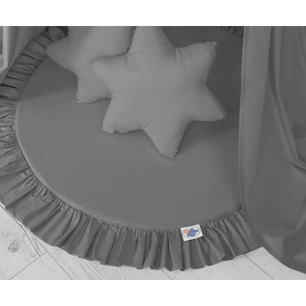 Ciel de Lit Tente avec Tapis et Coussins Anthracite
