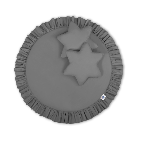 Ciel de Lit Tente avec Tapis et Coussins Anthracite