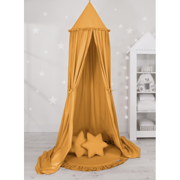Ciel de Lit Tente avec Tapis et Coussins Miel