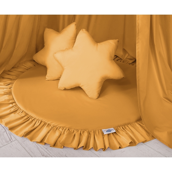 Ciel de Lit Tente avec Tapis et Coussins Miel