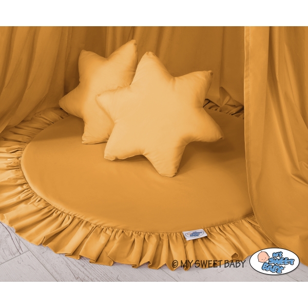 Ciel de Lit Tente avec Tapis et Coussins Miel