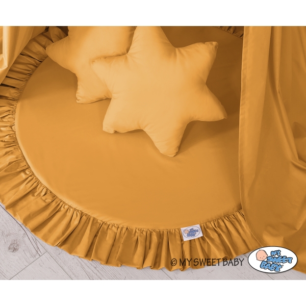 Ciel de Lit Tente avec Tapis et Coussins Miel