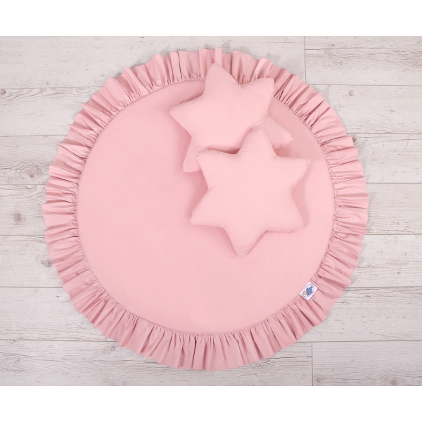 Ciel de Lit Tente avec Tapis et Coussins Rose Poussiéreux