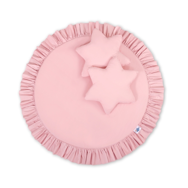 Ciel de Lit Tente avec Tapis et Coussins Rose Poussiéreux