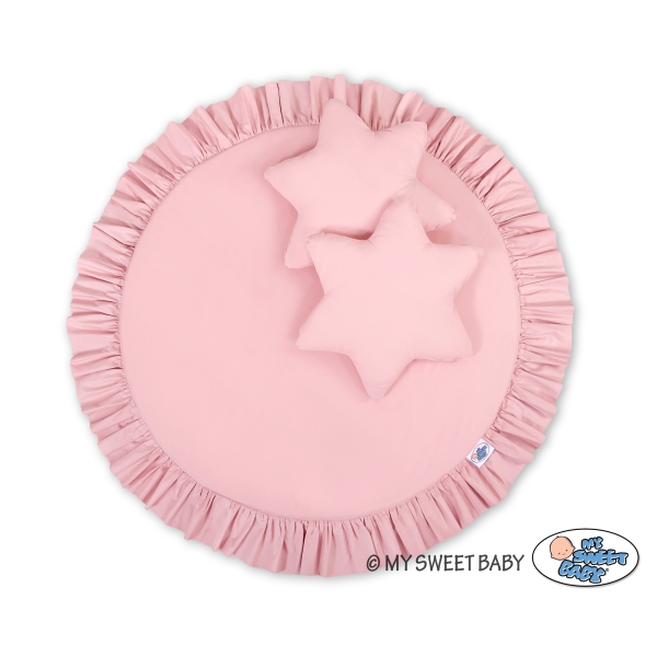 Ciel de Lit Tente avec Tapis et Coussins Rose Poussiéreux