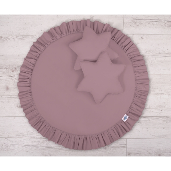 Ciel de Lit Tente avec Tapis et Coussins Violet Pastel