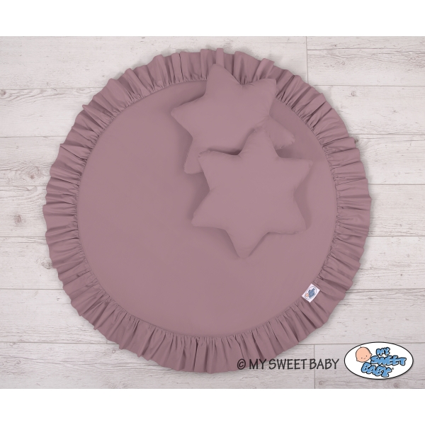 Ciel de Lit Tente avec Tapis et Coussins Violet Pastel