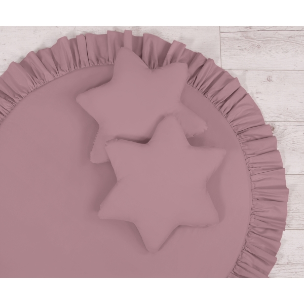 Ciel de Lit Tente avec Tapis et Coussins Violet Pastel