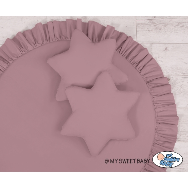 Ciel de Lit Tente avec Tapis et Coussins Violet Pastel