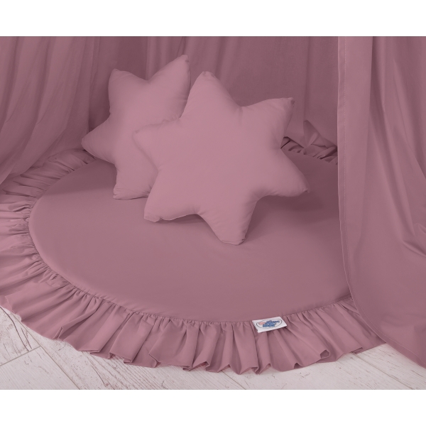 Ciel de Lit Tente avec Tapis et Coussins Violet Pastel