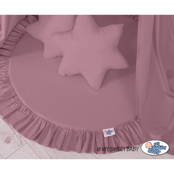 Ciel de Lit Tente avec Tapis et Coussins Violet Pastel