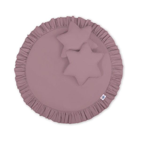 Ciel de Lit Tente avec Tapis et Coussins Violet Pastel
