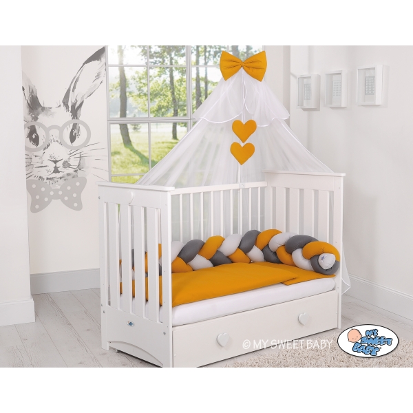 Ciel en Moustiquaire en Voile pour Lit Bébé Miel Mousseline