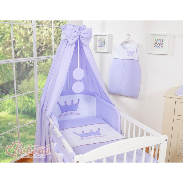 Ciel en Tissu pour Lit de Bébé Lila Prince / Princess