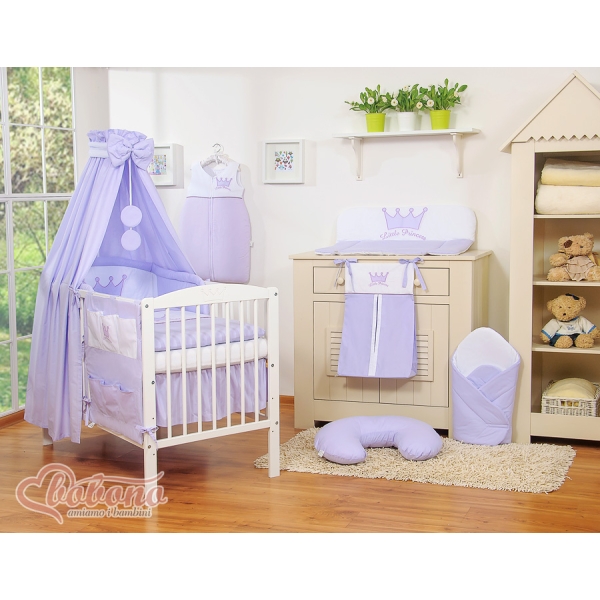 Ciel en Tissu pour Lit de Bébé Lila Prince / Princess