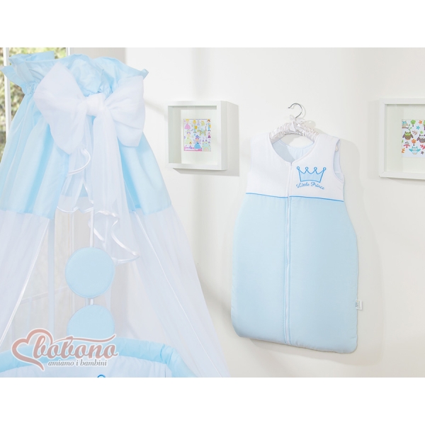 Ciel en Tulle pour Lit de Bébé Bleu Mousseline Prince / Princess