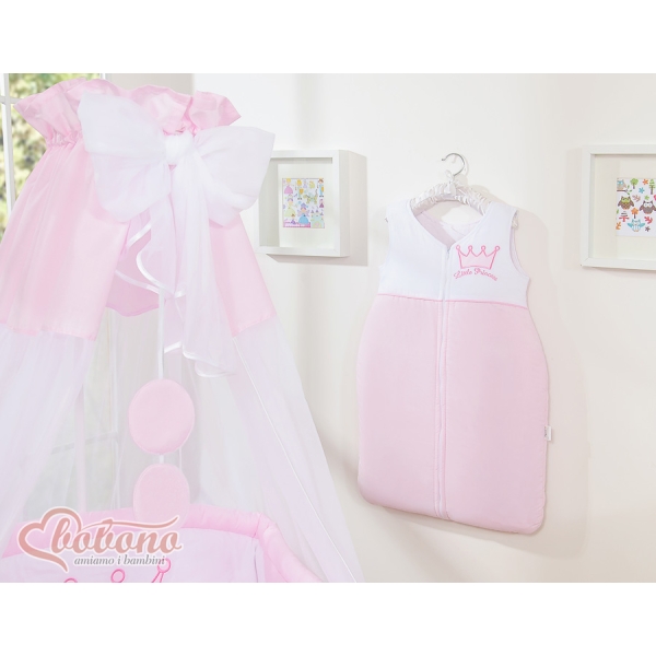 Ciel en Tulle pour Lit de Bébé Rose Mousseline Prince / Princess