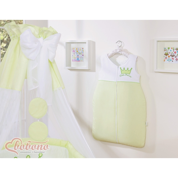 Ciel en Tulle pour Lit de Bébé Vert Mousseline Prince / Princess