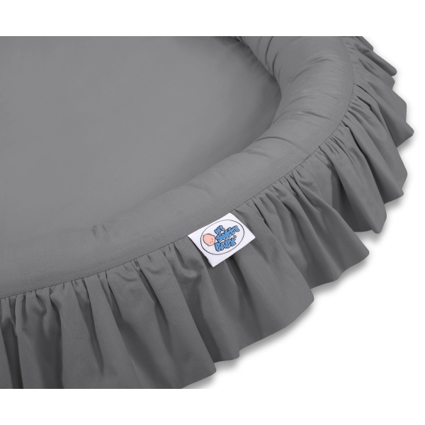 Cocon avec Volants pour Bébé Anthracite