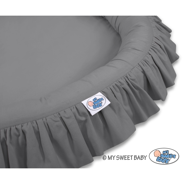 Cocon avec Volants pour Bébé Anthracite