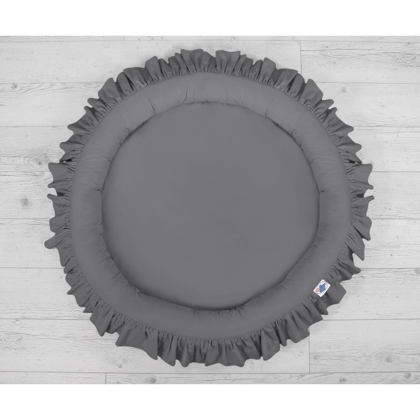 Cocon avec Volants pour Bébé Anthracite