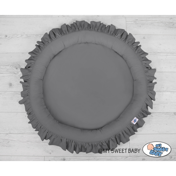Cocon avec Volants pour Bébé Anthracite