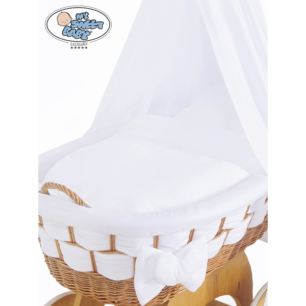 Blanc Complet Textile pour Berceau de Bébé avec Ciel Bianca