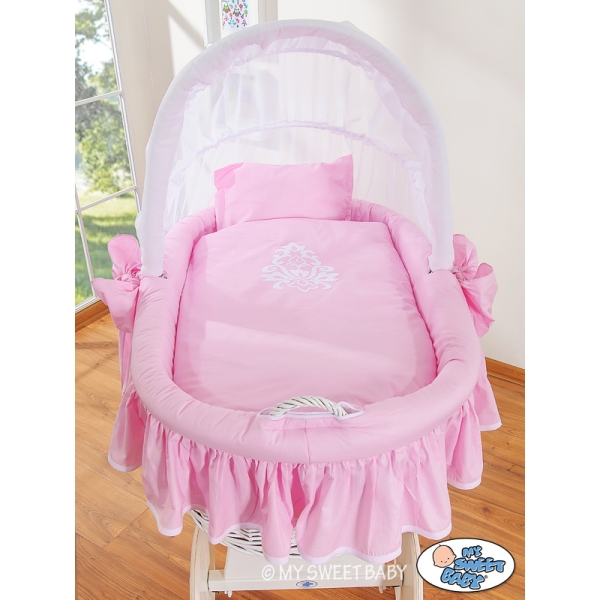 Complet Textile pour Berceau de Bébé Rose