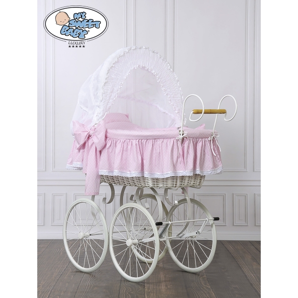 Couffin Retro Rose Blanc Christine