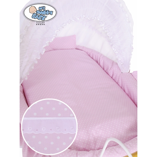 Couffin Retro Rose Blanc Christine