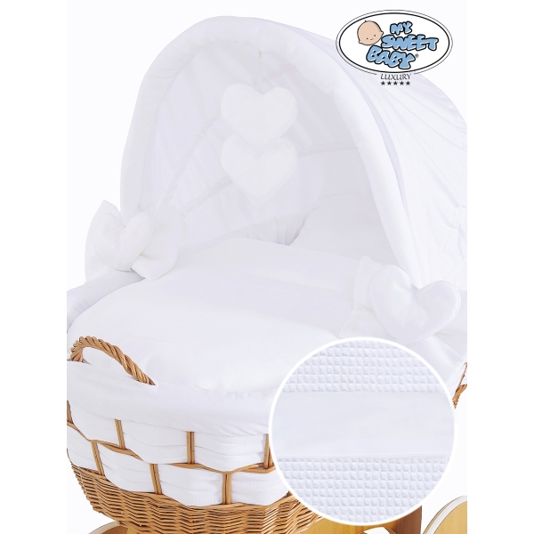 Couffin Sur Roues en Osier Naturel Bianca