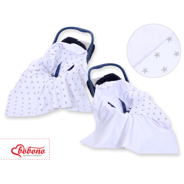 Couverture Double Face pour Siège Auto Blanc