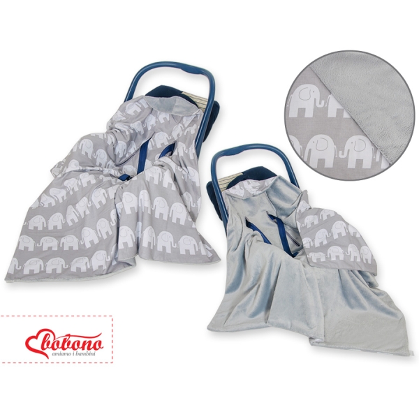 Couverture Double Face pour Siège Auto Gris