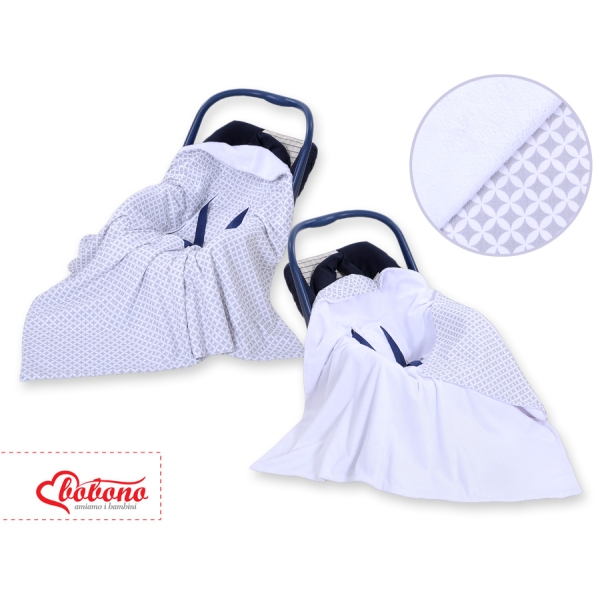 Couverture Double Face pour Siège Auto Gris