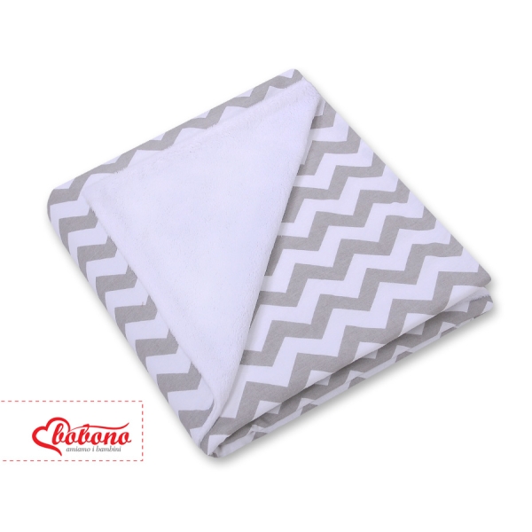 Couverture Double Face pour Siège Auto Gris Chevron