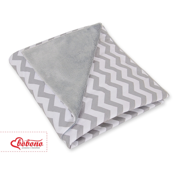 Couverture Double Face pour Siège Auto Gris Chevron